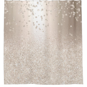 Cortina Para Box Glitter de ouro mágico teca tecelagem metálica con