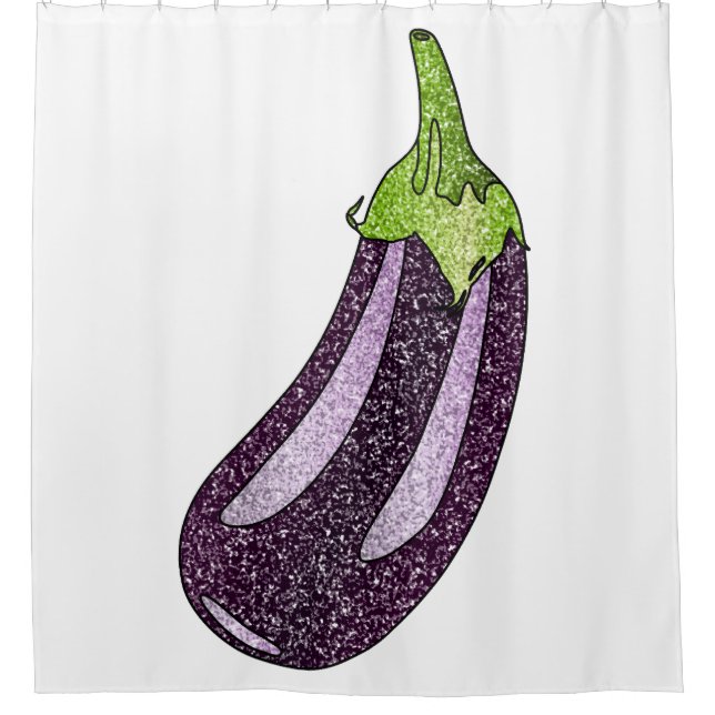 Cortina Para Box Glitter EggPlant (Frente)