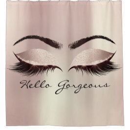 Cortina Para Box Glitter Sparkly Olá Linda Garota Rosa Olhos Rosa R