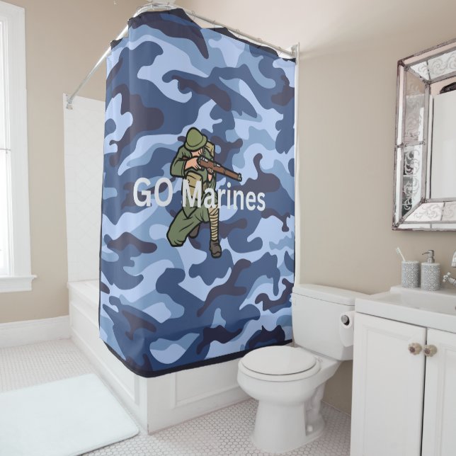 Cortina Para Box GO Marines Blue Standard design (In Situ)