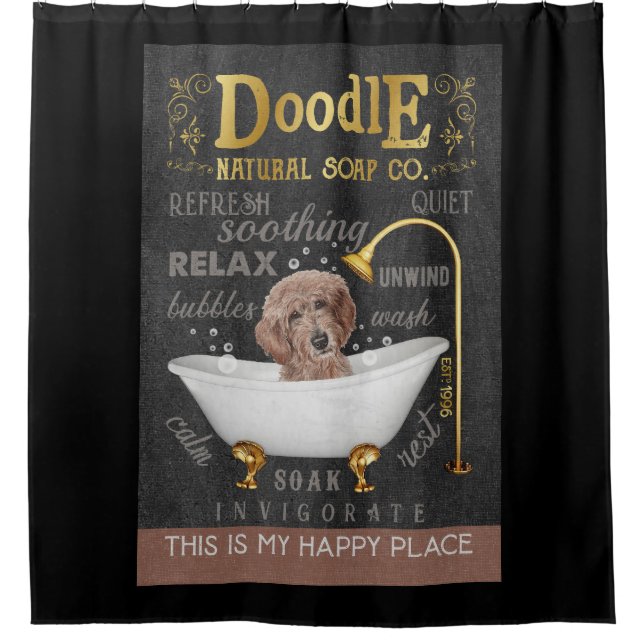 Cortina Para Box Goldendoodle Dog Natural Bath Soap Company Canvas (Frente)