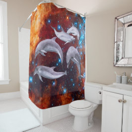 Cortina Para Box Golfinhos Estrelas