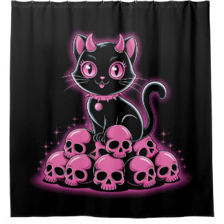 Cortina Para Box Gótico Preto