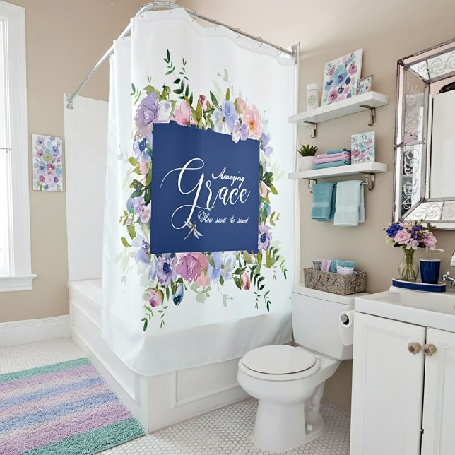 Cortina Para Box Graça incrível floral   (Criador carregado)