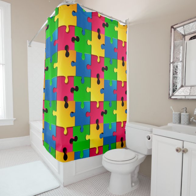 Cortina Para Box Grade de Puzzle (In Situ)