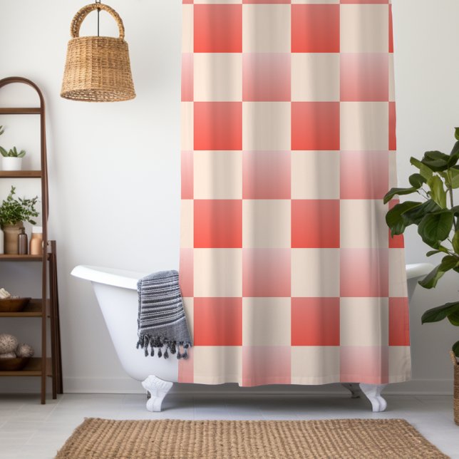 Cortina Para Box Gradiente de Pêssego Coral Verificado (Criador carregado)