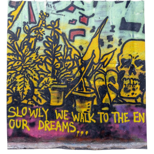 Cortina Para Box Grafite de Arte Urbana (Frente)