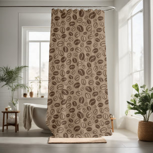 Cortina Para Box Grão de café decorativo bonito