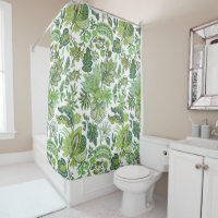 Green Boho Vintage Floral Impressão