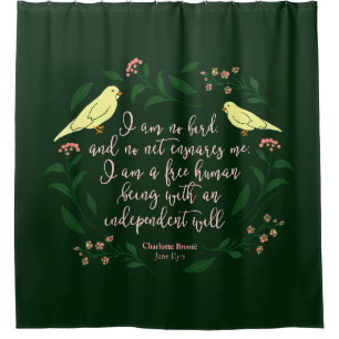 Cortina Para Box Green Floral Bird Cotação Jane Eyre Charlotte Br