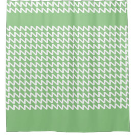 Cortina Para Box Green Sage e ondas nítidas modernas brancas