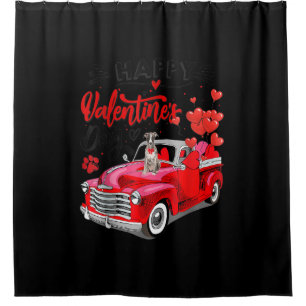 Cortina Para Box Greyhound Red Truck Dia de os namorados Engraçado