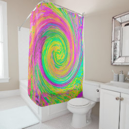 Cortina Para Box Groovy Abstrato púrpura e arco-íris amarelo