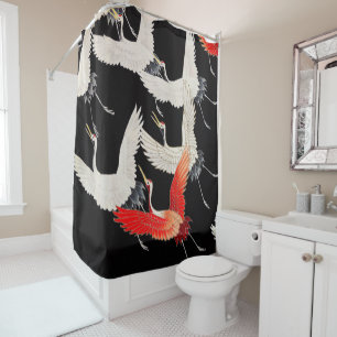 Cortina Para Box Gruas voadoras japonesas Kimono Art