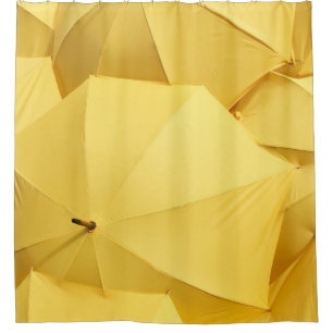 Cortina Para Box Guarda-chuva amarela