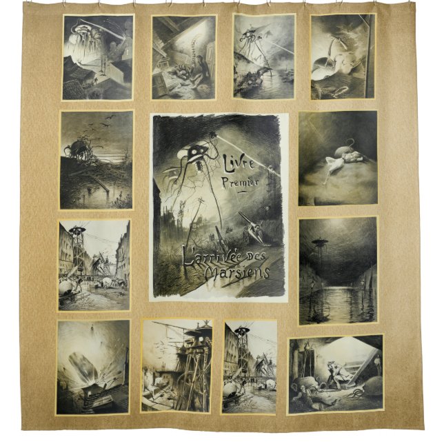 Cortina Para Box Guerra do Sci Fi dos Mundos (Frente)