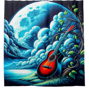 Cortina Para Box Guitar Art