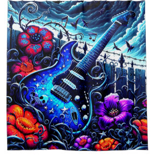 Cortina Para Box Guitar Art
