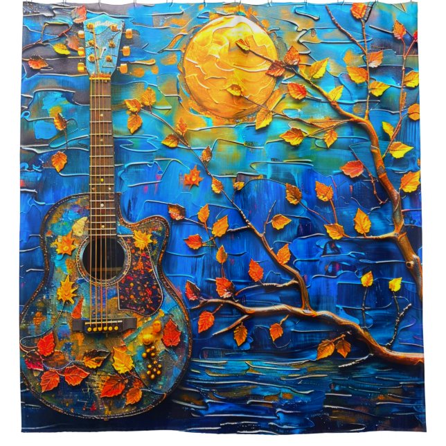 Cortina Para Box Guitar Art (Frente)