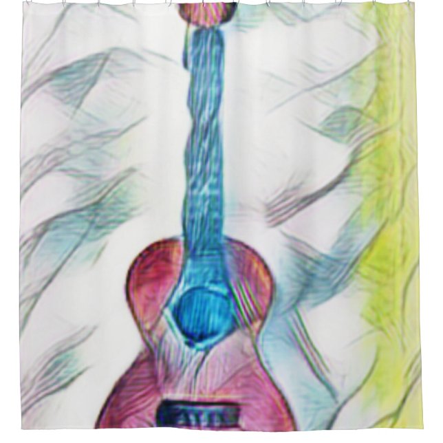Cortina Para Box Guitarra Incrível (Frente)