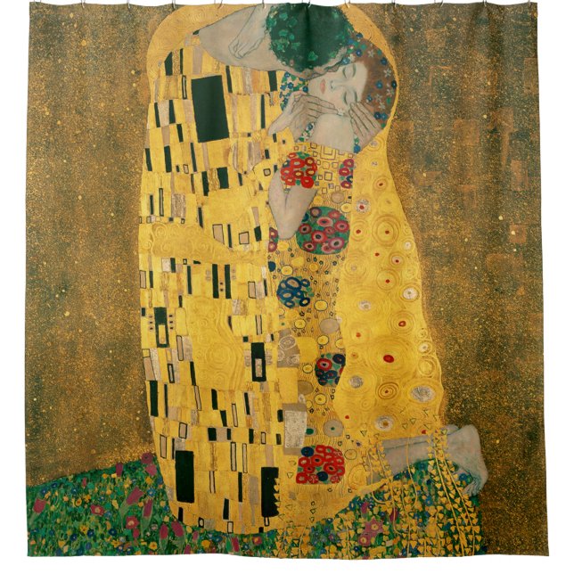Cortina Para Box Gustav Klimt é a pintura do beijo (Frente)