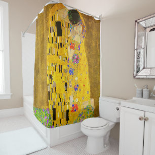 Cortina Para Box Gustav Klimt é o famoso quadro Beijo