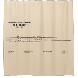 Cortina Para Box H. L. Hunley - Planos de projeto de navio SD