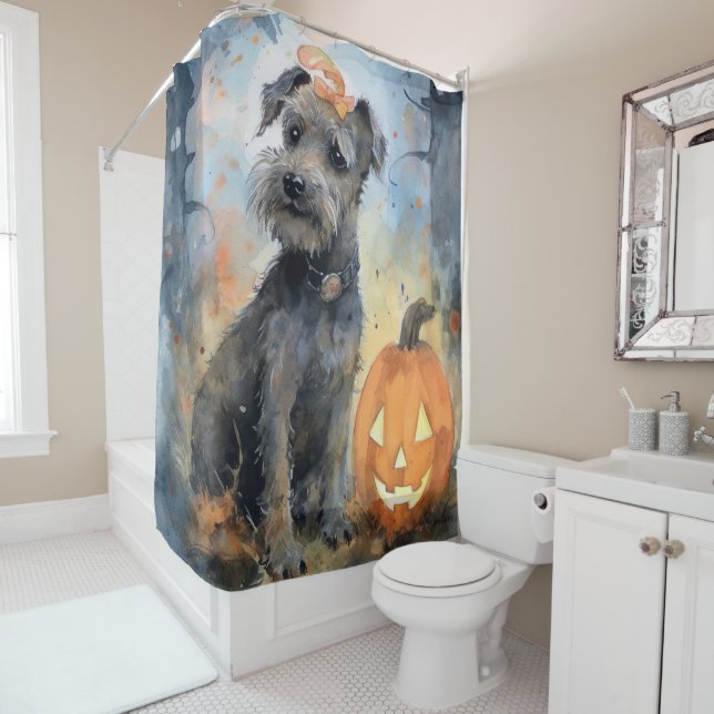 Cortina Para Box Halloween Chesapeake Bay Terrier Com Bompkins (In Situ)