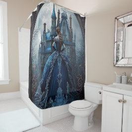 Cortina Para Box Halloween Hauneen Casa Azul Noite Assustadora