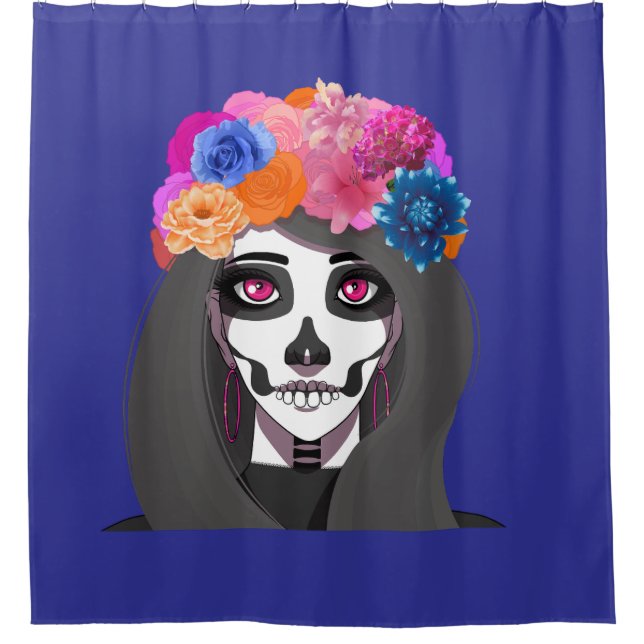 Cortina Para Box Halloween  Shower curtain (Frente)