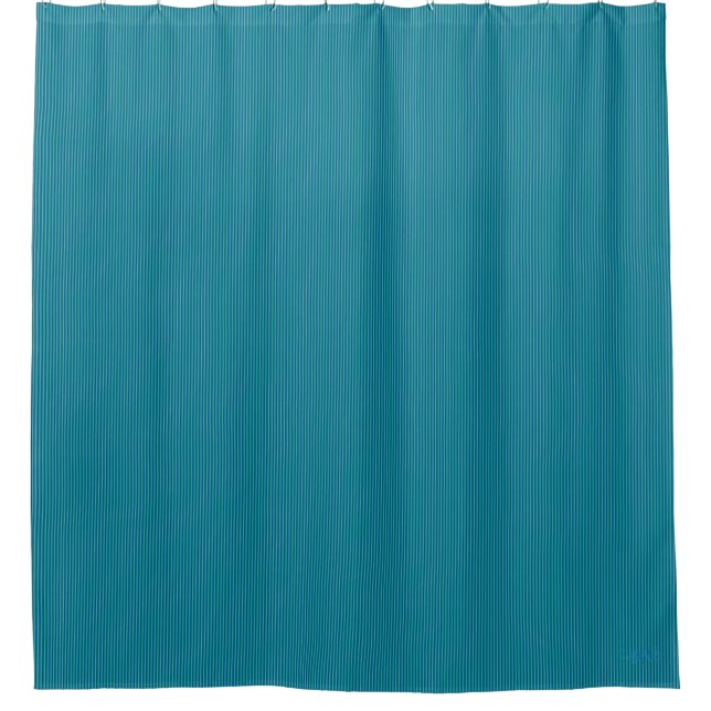 Cortina Para Box HAMbyWG - Faixa Fina Aqua (Frente)