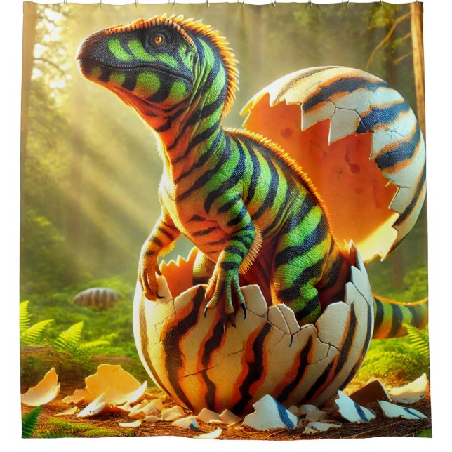 Cortina Para Box Hatching Dinossaur (Frente)