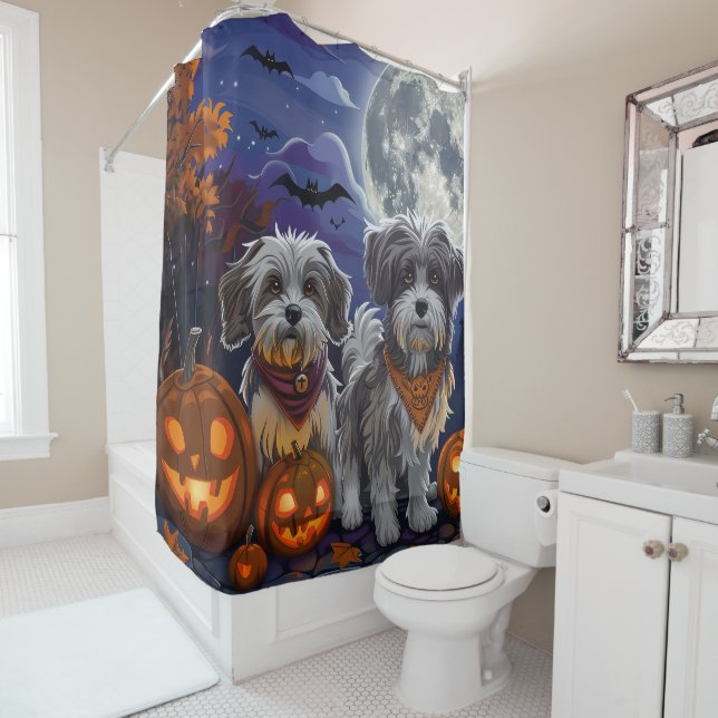 Cortina Para Box Havanese Halloween Spooky (In Situ)