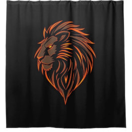 Cortina Para Box „Herz des Löwen – In flammendem Gold“