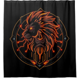 Cortina Para Box „Herz des Löwen – In flammendem Gold“