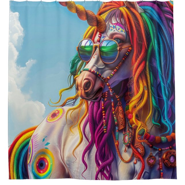 Cortina Para Box Hippie Unicorn (Frente)