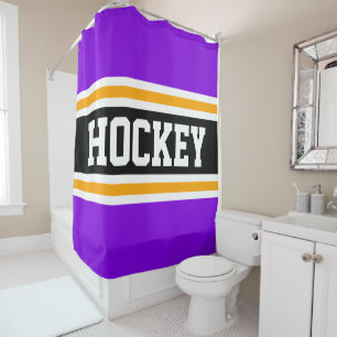 Cortina Para Box HOCKEY Athletic Bright Roxo - Preto - Estirpes Ama