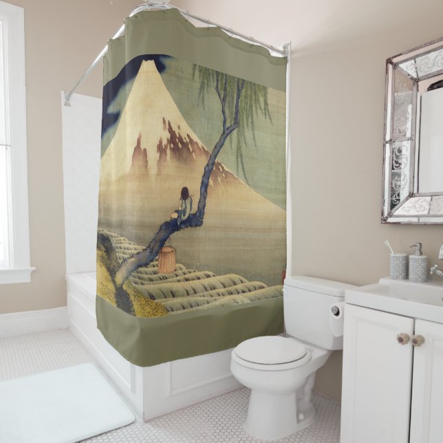 Cortina Para Box Hokusai Boy Vivendo o Monte Fuji Japonês (In Situ)