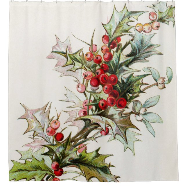 Cortina Para Box HollyBerries 003 (Frente)