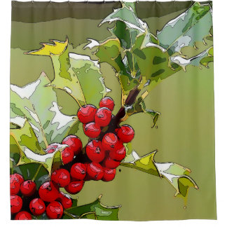 Cortina Para Box HollyBerries 006