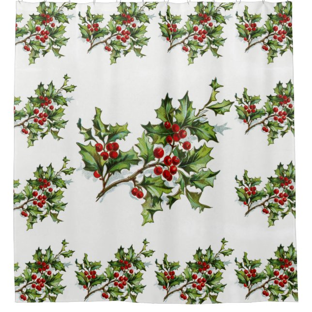 Cortina Para Box HollyBerries 014 (Frente)