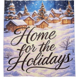 Cortina Para Box 'Home for the Holidays'