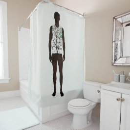 Cortina Para Box Homem como Árvore de Campo