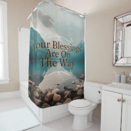 Cortina Para Box Horizontes Esperançosos Bênçãos de Acima