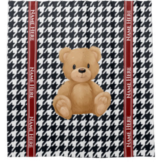 Cortina Para Box Houndstooth Bear Home,