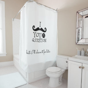 Cortina Para Box Humor de bigode preto