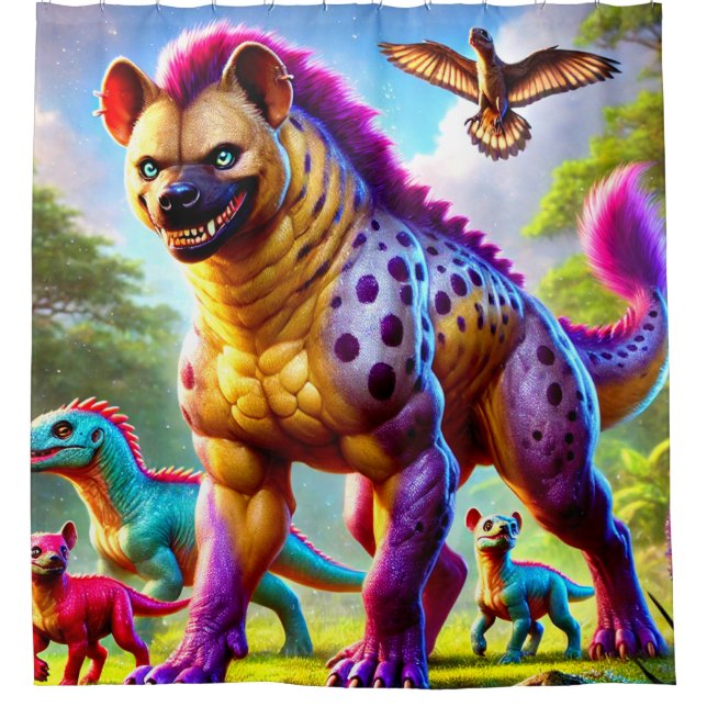 Cortina Para Box Hyena Art (Frente)