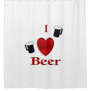 Cortina Para Box I Heart Beer Design