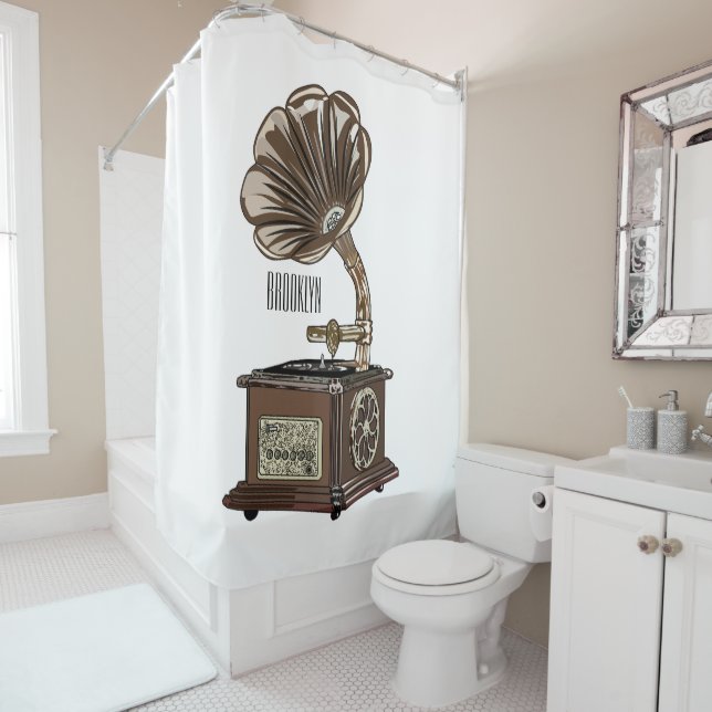 Cortina Para Box Ilustração de desenho animado girável (In Situ)