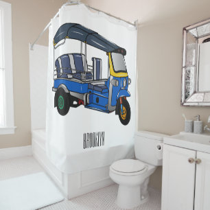 Cortina Para Box Ilustração de desenho animado Tuk tuk